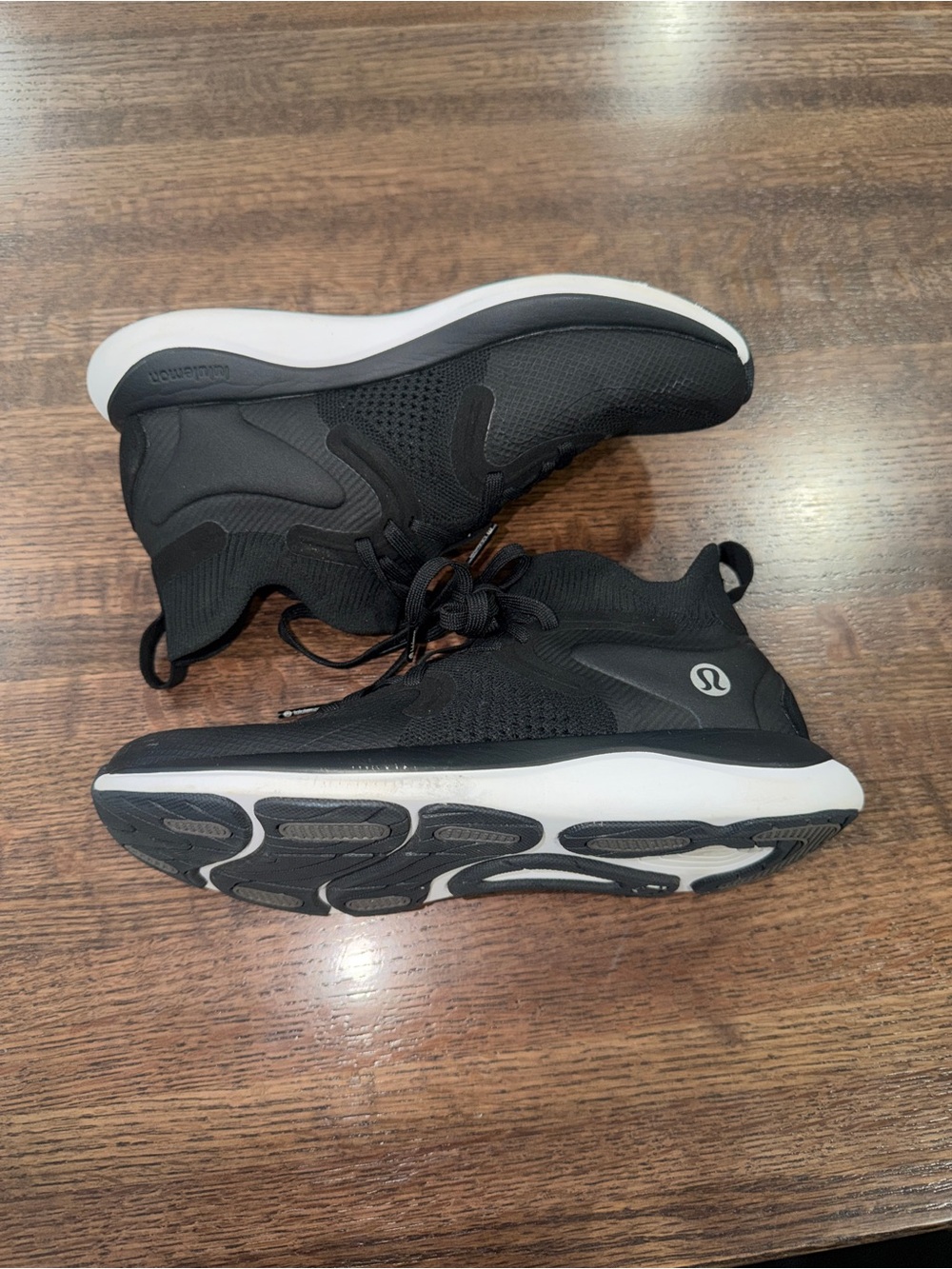 Lululemon Chargefeel Workout Mid 2 Women’s Size 6.5 Black White Anchor Training
